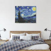 Starry Nigh von Van Gogh, Original Size Leinwanddruck (Insitu (Schlafzimmer))