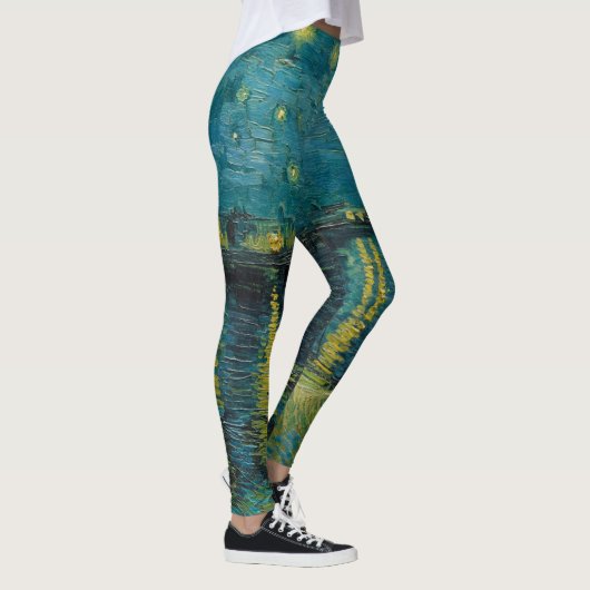Starry Night, 1888 by Vincent van Gogh Leggings (Rechts)