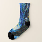 Starry Night (1889) Vincent Van Gogh Landschaft Ar Socken (Links - Außen)