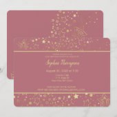 Starry Night 21. Geburtstag Party Einladung (Vorne/Hinten)