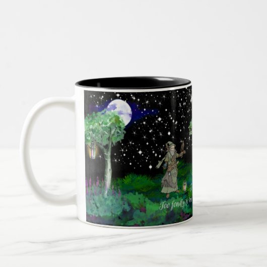 Starry Night 2 Zweifarbige Tasse (Links)