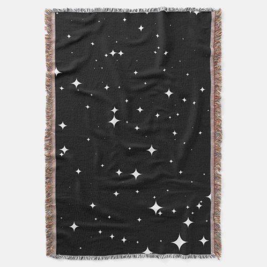 Starry Night 8K Seamless Pattern Throw Blanket Decke (Vorderseite Vertikal)