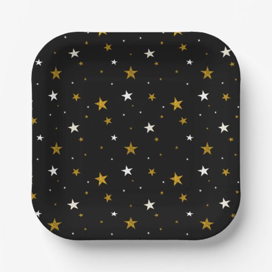 Starry Night Abschluss Celebration Pappteller (Vorderseite)