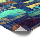 Starry Night Acropolis Athen Griechenland Poster (Ecke)