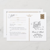 Starry Night Adlibs UAWG Wedding Postcard Einladung (Vorne/Hinten)