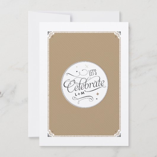 Starry Night Adlibs UAWG Wedding Postcard Einladung (Rückseite)