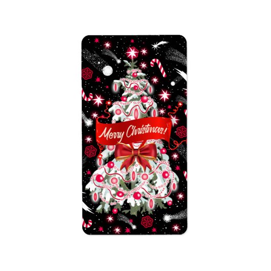 Starry Night Adressaufkleber (Vorne)