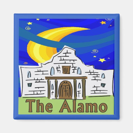 Starry Night Alamo Magnet (Vorne)
