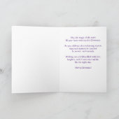 Starry Night Alien Weihnachtsfeiertag Personalisie Karte (Innenseite)