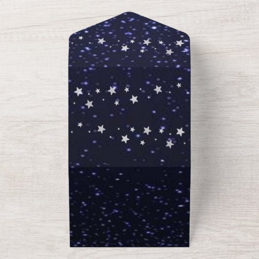 Starry Night All in One Wedite Einladung (Außenbereich)