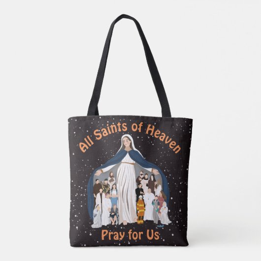 Starry Night All Saints Retro Trick oder Treat Bag Tasche (Rückseite)