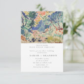 Starry Night Alte Malerei Einladung zur Hochzeit (Stehend Vorderseite)