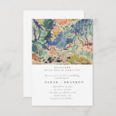 Starry Night Alte Malerei Einladung zur Hochzeit (Vorne/Hinten)