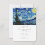 Starry Night Alte Malerei Einladung zur Hochzeit<br><div class="desc">Starry Night Alte Malerei Einladung zur Hochzeit</div>