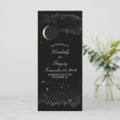 Starry Night and Gold Moon Black Weddings Programm (Stehend Vorderseite)