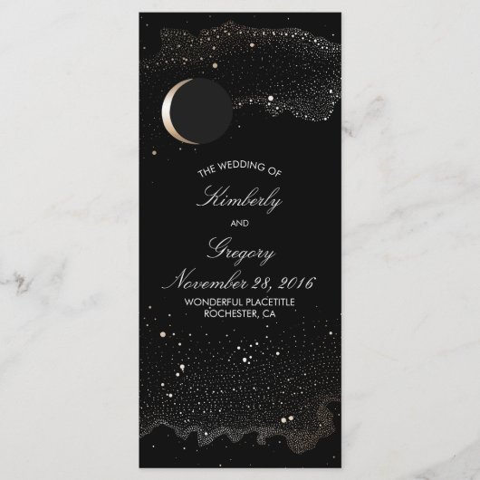 Starry Night and Gold Moon Black Weddings Programm (Vorderseite)