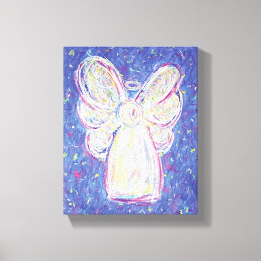 Starry Night Angel Art Wrapped Canvas Malerei Leinwanddruck (Vorderseite)