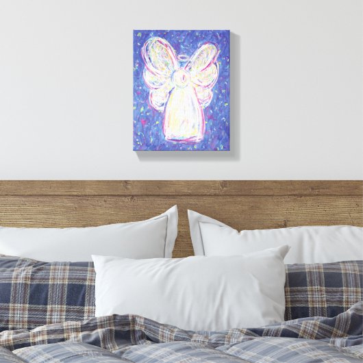 Starry Night Angel Art Wrapped Canvas Malerei Leinwanddruck (Insitu (Schlafzimmer))