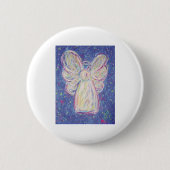 Starry Night Angel Button (Vorderseite)