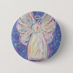 Starry Night Angel Button