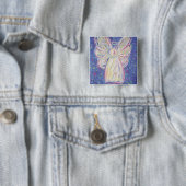 Starry Night Angel Button (Quadrat) (Beispiel)