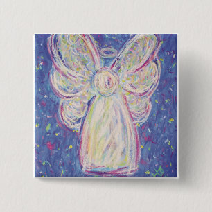 Starry Night Angel Button (Quadrat)
