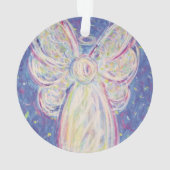 Starry Night Angel Kunstgift Holiday Ornament (Rückseite)