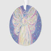 Starry Night Angel Kunstgift Holiday Ornament (Vorderseite)