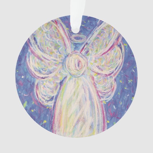 Starry Night Angel Kunstgift Holiday Ornament (Vorderseite)