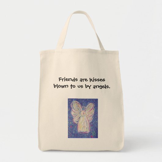 Starry Night Angel - Lebensmittelgeschäft Tasche (Vorne)
