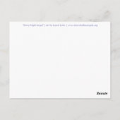 Starry Night Angel Postcard Postkarte (Rückseite)