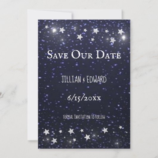 Starry Night Ankündigung Datum freihalten (Vorderseite)