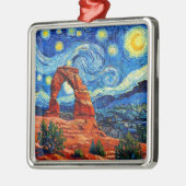 Starry Night Arches National Park Ornament Aus Metall (Links)