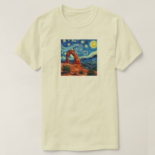 Starry Night Arches National Park T-Shirt (Design vorne)