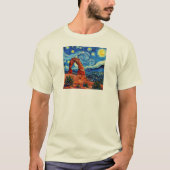 Starry Night Arches National Park T-Shirt (Vorderseite)