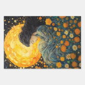 Starry Night Art Nouveau Dream Giro del Malcantone Geschenkpapier Set (Vorderseite)