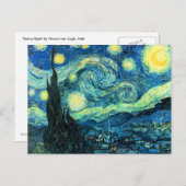 Starry Night Art Postkarte (Vorne/Hinten)