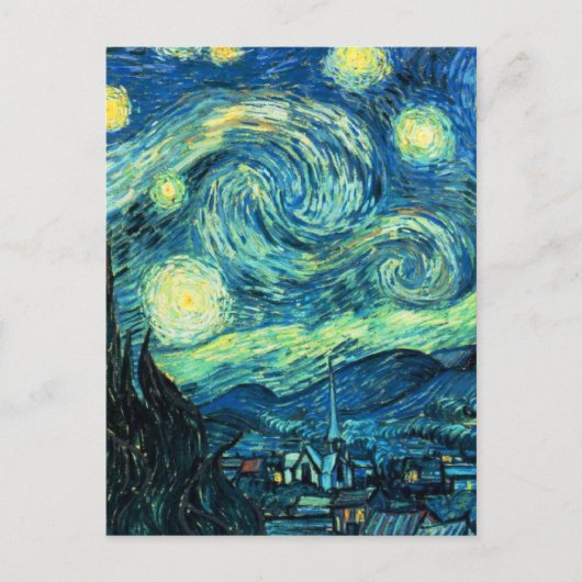 Starry Night Art Postkarte (Vorderseite)
