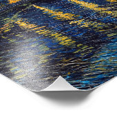 Starry Night auf der Rhone | Van Gogh | Fotodruck (Ecke)