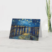 Starry Night auf der Rhone | Van Gogh | Karte (Vorderseite)