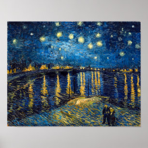 Starry Night auf der Rhone   Van Gogh   Poster