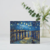 Starry Night auf der Rhone | Van Gogh | Postkarte (Stehend Vorderseite)