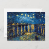 Starry Night auf der Rhone | Van Gogh | Postkarte (Vorne/Hinten)