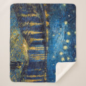 Starry Night auf der Rhone | Van Gogh | Sherpadecke (Vorderseite)