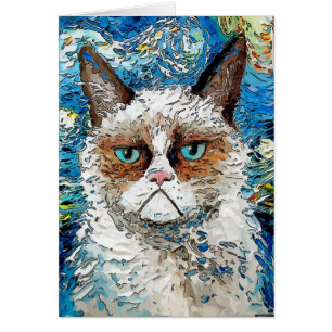 Starry Night Bad Cat
