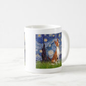 Starry Night - Basenji Kaffeetasse (VorderseiteRechts)
