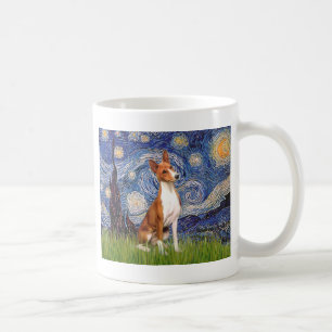 Starry Night - Basenji Kaffeetasse