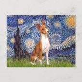 Starry Night - Basenji Postkarte (Vorderseite)