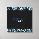 STARRY NIGHT Bat Mitzvah Sign-In Memory Board Leinwanddruck (Vorderseite)