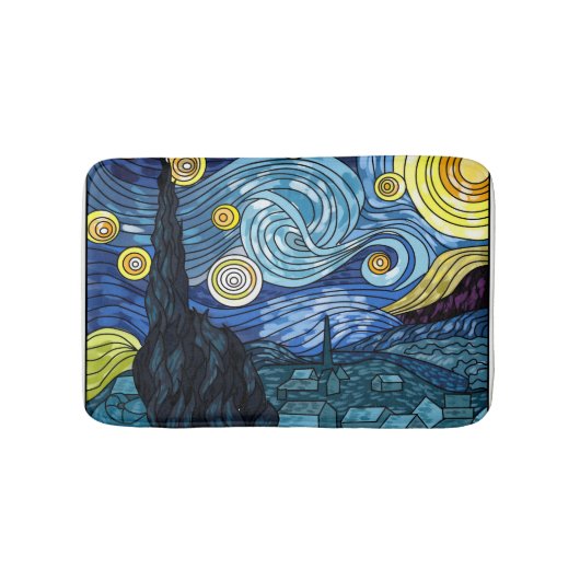 Starry Night: Bath Mat Badematte (Vorderseite)